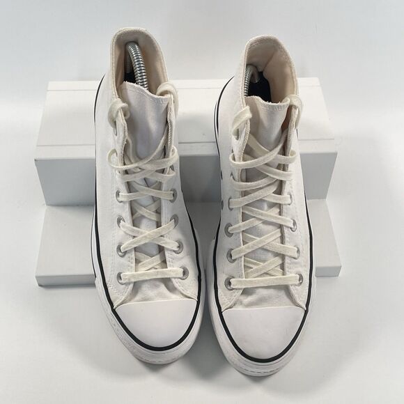 Converse Chuck Taylor All Star Womens Lift Platform High Top White/Black Size 9 - Picture 6 of 11